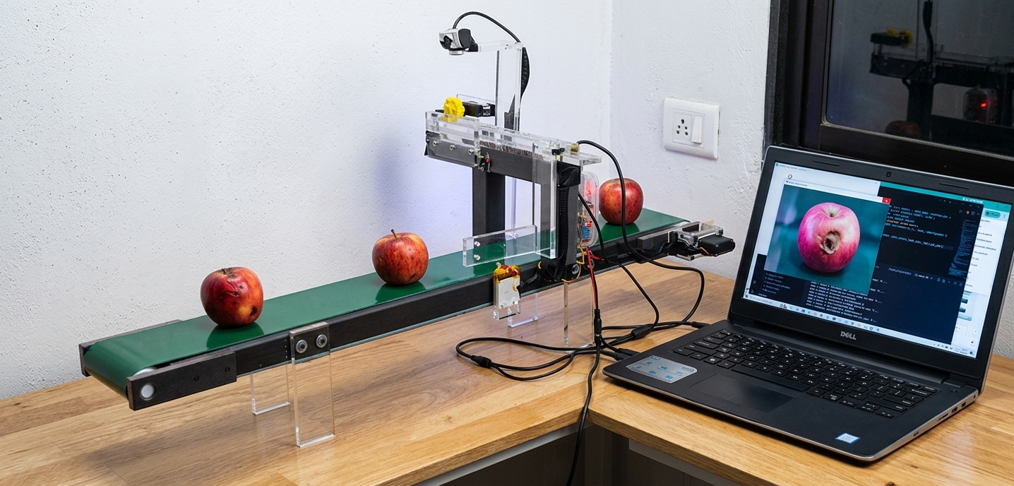 AI Based Fruit Sorting Conveyor